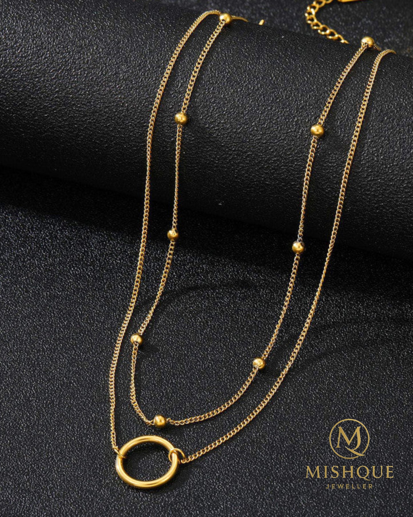 Aurora Loop Dual-Layer Necklace