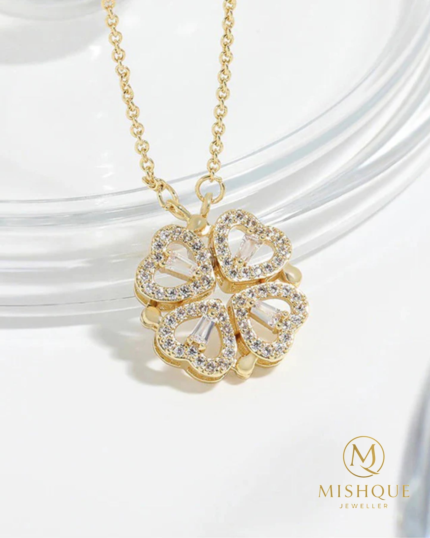 "Eternal Bloom" Openable Magnetic Heart Pendant Necklace