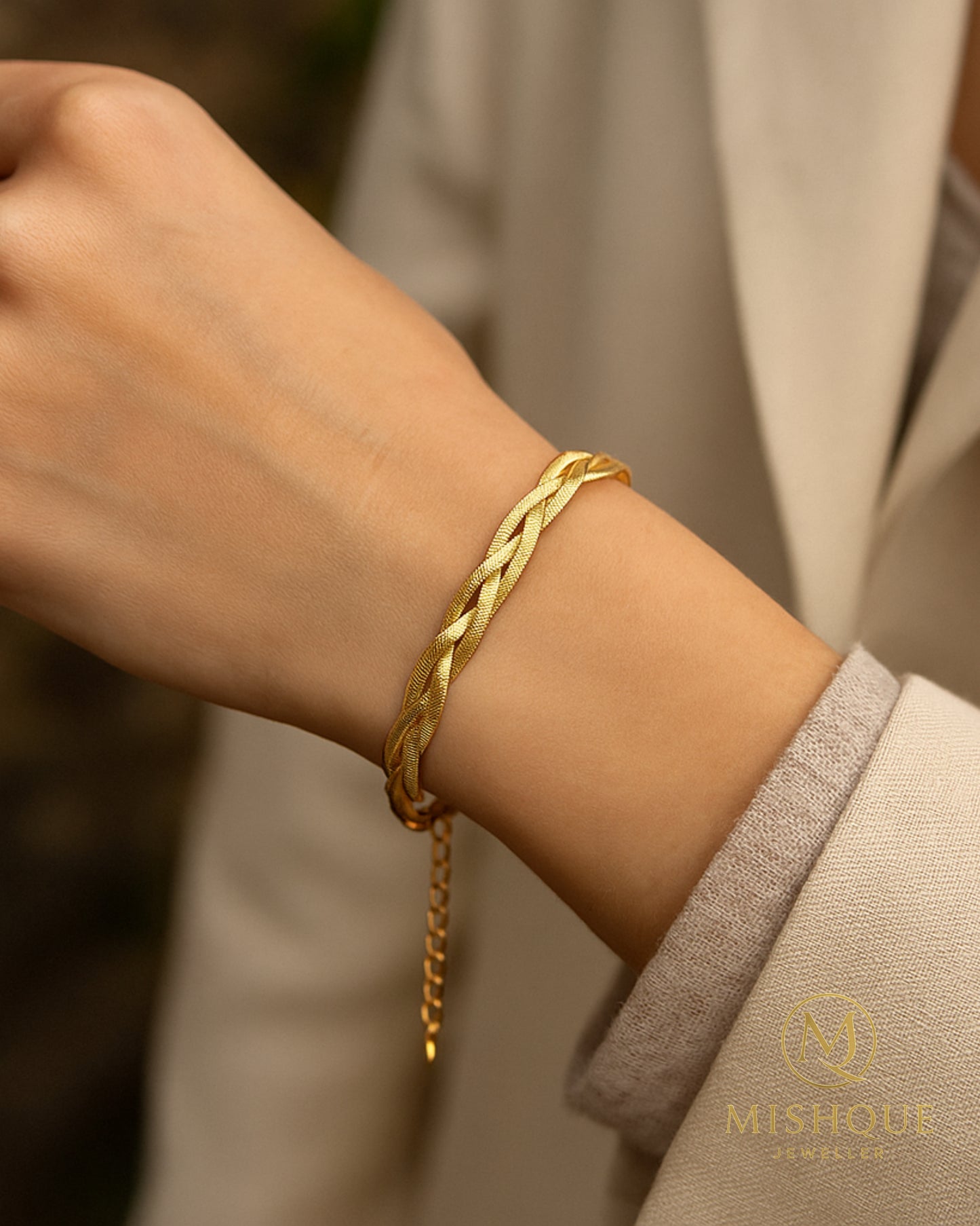 Aurora Braided Snake Chain Bracelet