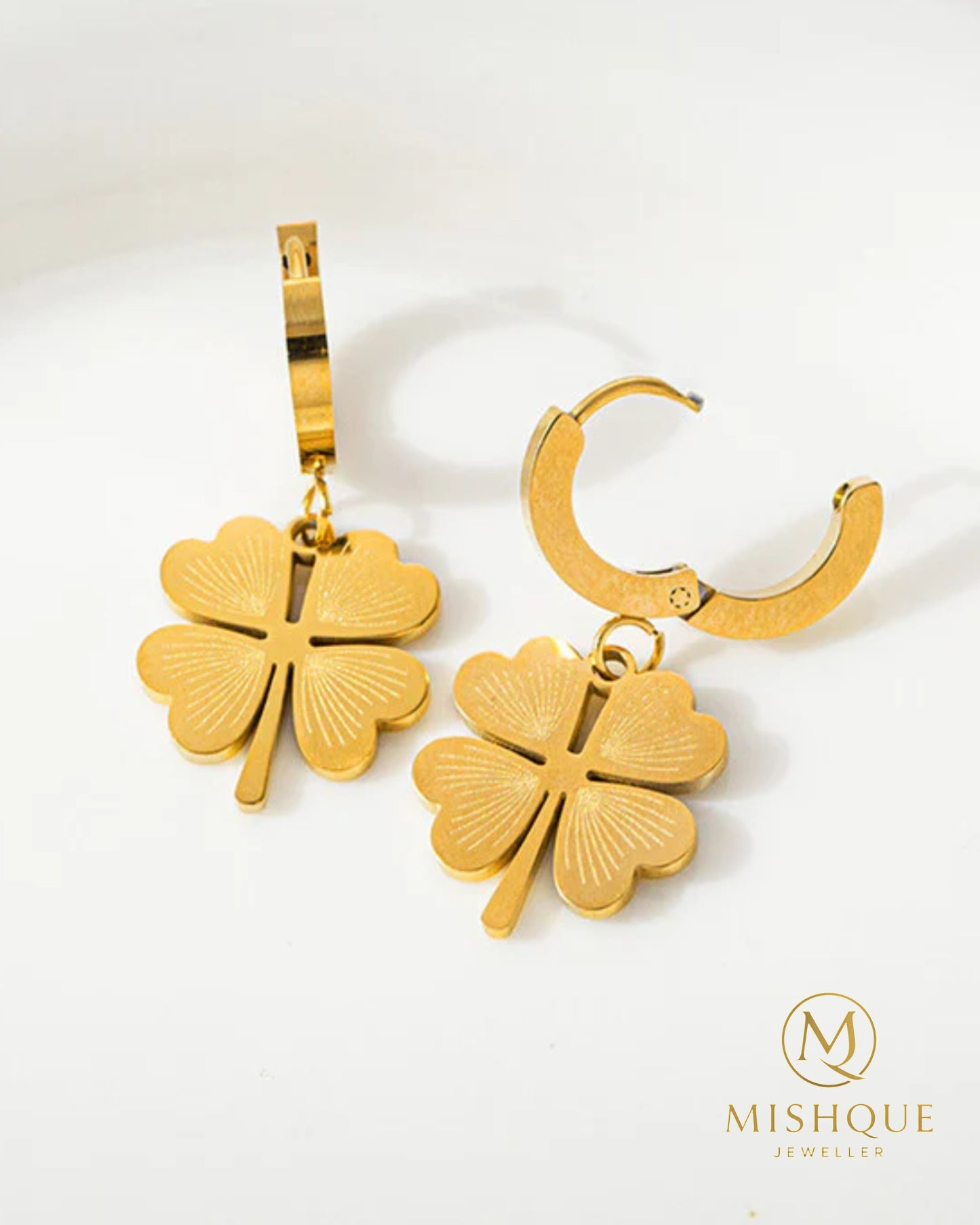 Lucky Gleam Clover Hoops