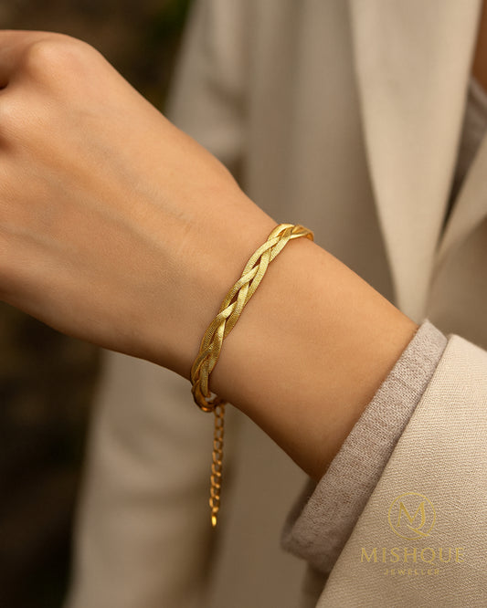 Aurora Braided Snake Chain Bracelet