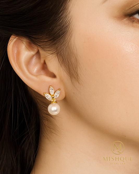 Celestia Pearl Bloom Studs