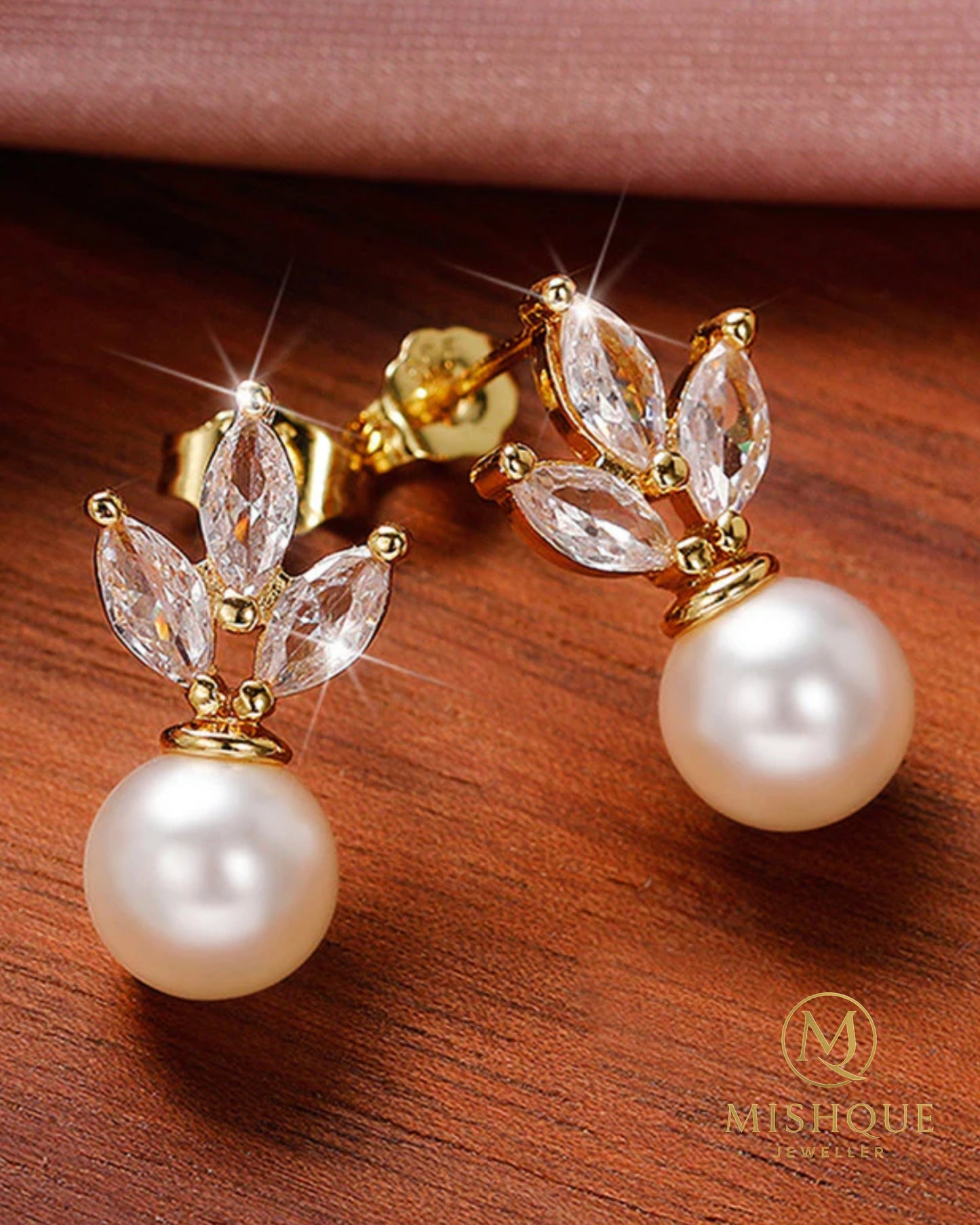 Celestia Pearl Bloom Studs